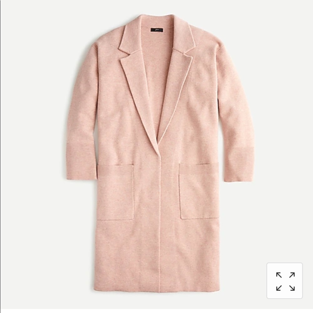 J Crew Ella cardigan coat xxsm pink blossom